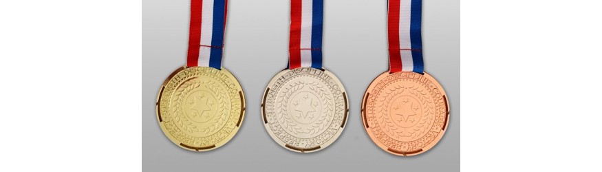 100MM MOTIVATION MEDAL (3MM THICK) - GOLD, SILVER OR BRONZE